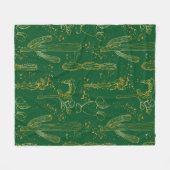 Goldkaktus Fleecedecke (Vorderseite (Horizontal))