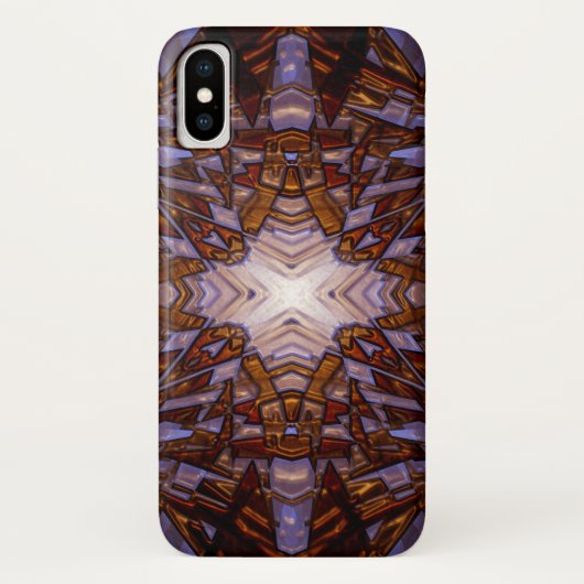 Goldkaleidoskopstar Case-Mate iPhone Hülle (Rückseite)