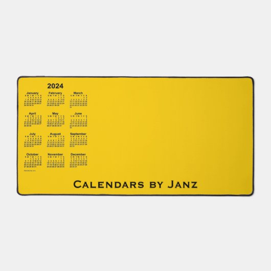 Goldkalender 2024 von Janz Schreibtischunterlage (Vorderseite)