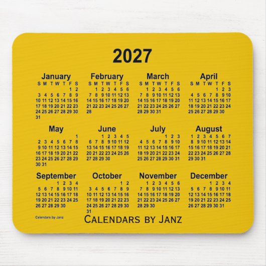 Goldkalender 2027 von Janz Mouse Pad Mousepad (Vorne)