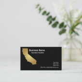 Goldkalifornien-Staats-Geschäfts-Karte Visitenkarte (Stehend Vorderseite)