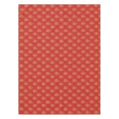 Goldkalligrafie Frohe Weihnachtskuchen Tischdecke (Vorderseite)