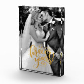 Goldkalligrafie für immer Hochzeitsstipendien für Fotoblock (Rechts)