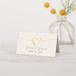 Goldkalligrafie-Hochzeit Platzkarte