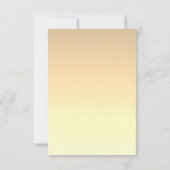 Goldkalligrafie-Hochzeit RSVP Karte (Rückseite)