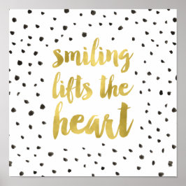 Goldkalligrafie Inspiration Zitat Poster