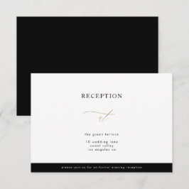 Goldkalligrafie Moderne Kalligrafie Empfang Card Einladung