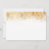 Goldkalligrafie-Rosa-Bläserstudium Einladung (Rückseite)