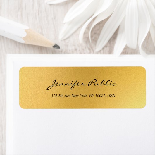 Goldkalligrafisches Skript Einfache Elegante Vorla (Insitu)