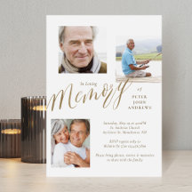 Goldkalligraphie 3 Foto zur Beerdigung des Gedächt