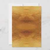 Goldkalligraphie 50. Hochzeitstag Einladung (Rückseite)