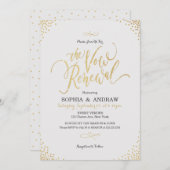 Goldkalligraphie aus Glam Vintag die Verlängerung Einladung (Vorne/Hinten)