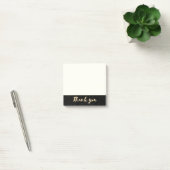 Goldkalligraphie danken Ihnen mit Punkten auf Post-it Klebezettel (Büro)