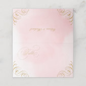 Goldkalligraphie-Platzkarten Platzkarte (Außenseite Aufgefaltet)