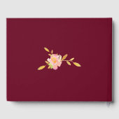 Goldkalligraphie-Skript Herbst Hochzeitsguestbook Gästebuch (Rückseite)