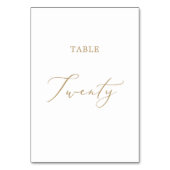 Goldkalligraphietisch zwanzig tischnummer (Vorderseite)