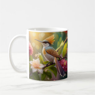 Goldkamm-Honigfresser-Fantasievogel Kaffeetasse