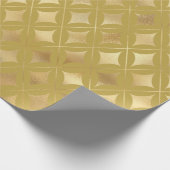 Goldkarneval Harlequin Muster Geschenkpapier (Ecke)