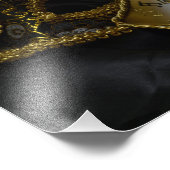 Goldkarneval - Venezianische Masquerade Fotodruck (Ecke)