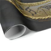 Goldkarnevals-venezianische Masken-Maskerade Geschenkpapier (Rolleneckpunkt)