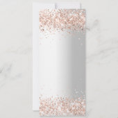 Goldkarte der Hochzeitstil-Rose Einladung (Rückseite)