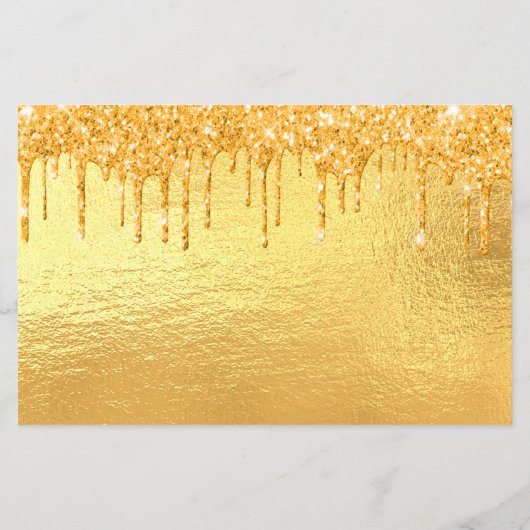 Goldkarte des 80. Glitzer Save the Date (Rückseite)