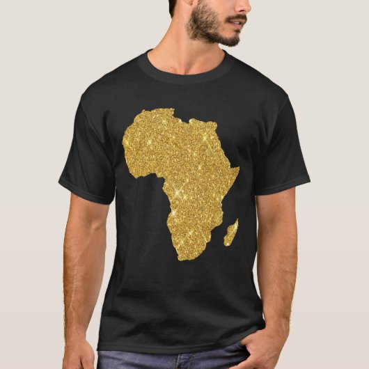 Goldkarte für Afrika T-Shirt (Vorderseite)