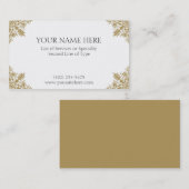 Goldkarte Visitenkarte (Vorne/Hinten)