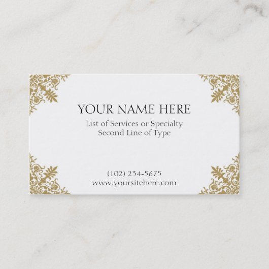 Goldkarte Visitenkarte (Vorderseite)