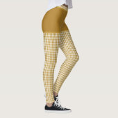 Goldkarton-Stoffdruckmonogramm Personalisiert Leggings (Rechts)