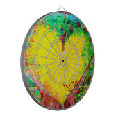 Goldkartonplatte Dartscheibe (Vorderseite Links)