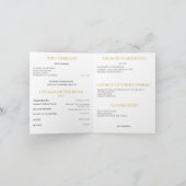 Goldkatholische Hochzeitskampagne Dankeskarte (Innenseite)