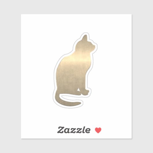 Goldkatze Aufkleber (Blatt)