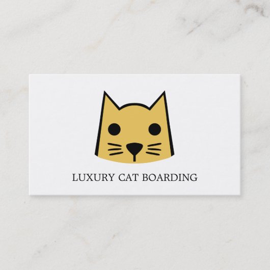 Goldkatze, Katze Boarding, Futter Visitenkarte (Vorderseite)