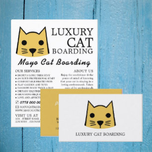 Goldkatze, Katzen-Boarding, Katteriewerbung Flyer
