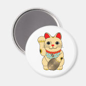 Goldkatze Magnet (Vorderseite/Rückseite)