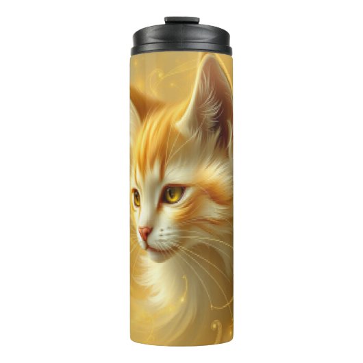 Goldkatze thermosbecher (Vorderseite)
