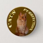 Goldkatzen mit Ingwerkatze, Button (Vorderseite)