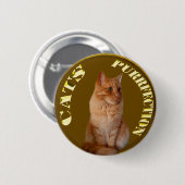 Goldkatzen mit Ingwerkatze, Button (Vorne & Hinten)