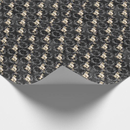 Goldkatzenpapier Geschenkpapier (Ecke)