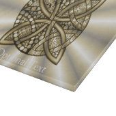 Goldkeltischer Knoten-ursprünglicher Entwurf Schneidebrett (Ecke)