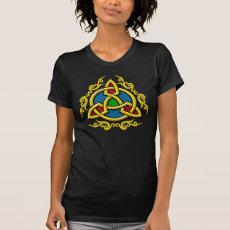 Goldkeltischer "Tri Knoten" T - Shirt