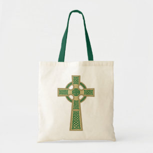 Goldkeltisches Kreuz-Taschen-Tasche Tragetasche