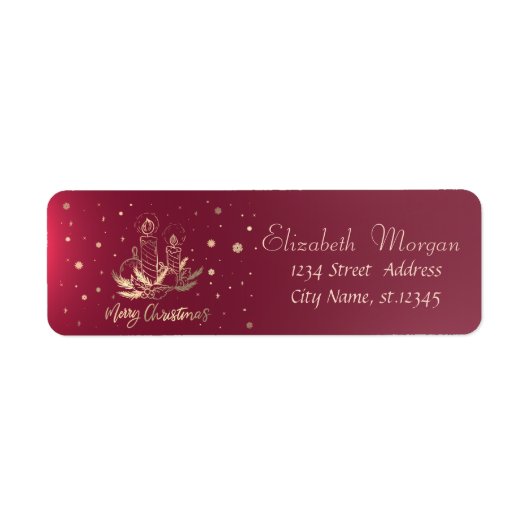 Goldkerze, Bälle, Kiefernbäume, Schneeflocken (Vorne)