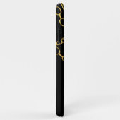 Goldketten, schwarze Hip Hop-Kette Case-Mate iPhone Hülle (Hinten/Rechts)