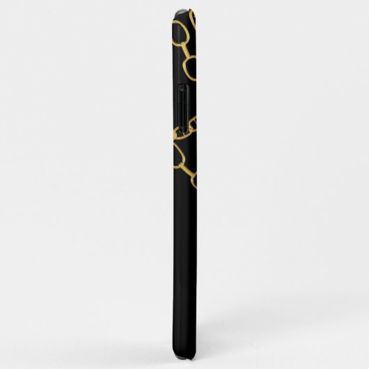 Goldketten, schwarze Hip Hop-Kette Case-Mate iPhone Hülle (Hinten/Rechts)
