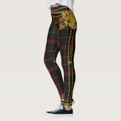 Goldkettentrippchen Roter Tartan Kariert Leggings (Links)