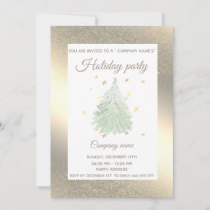 Goldkiefer-Gesellschaft Weihnachtsfest Party Einladung