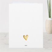 Goldkissed Blue Rose Bridal Karte (Rückseite)