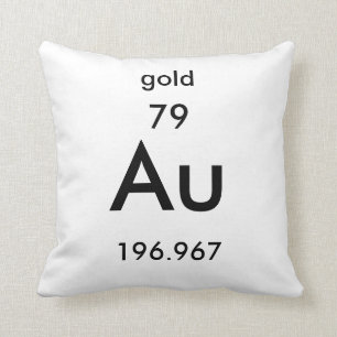 Goldkissen des Periodensystem-79 Kissen
